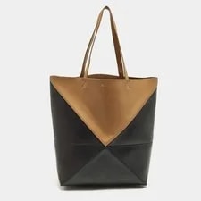 Loewe — Loewe Puzzle Fold BlackBrown — Handbag — resale