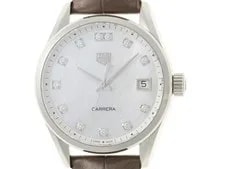 TAG Heuer — TAG Heuer Carrera WBK1318.FC8258 Quartz White Shell Dial Leather 36mm — Watch — resale