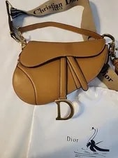 Dior — Christian Dior Medium Saddle With Strap and Riding Strap. — Handbag — resale