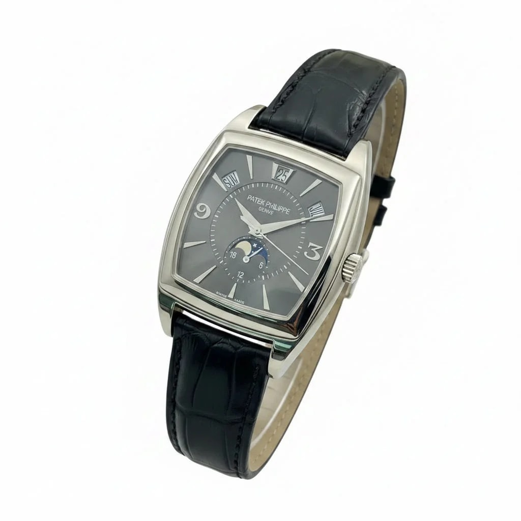 Worldofluxuryus — Patek Philippe Gondolo Annual Calendar 18k White Gold — Watch — resale