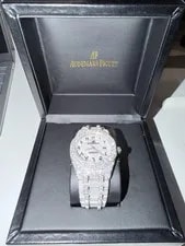 Audemars Piguet — Audemars Piguet Silver Diamond Automatic With Original Box — Watch — resale