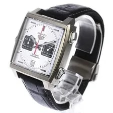 Tag Heuer — TAG Heuer Monaco CAW218B 39mm Titanium Silver Dial Automatic Chronograph #C015 — Watch — resale