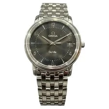 Omega — Omega DeVille Prestige Date Quartz Black Dial SS 78.8g — Watch — resale