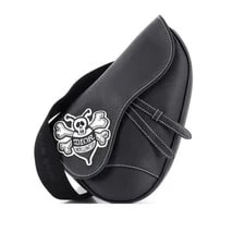 Dior — Christian Dior Saddle Stüssy Skull‑Patch Crossbody — Handbag — resale