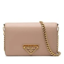 Prada — Prada Chain Triangle Logo Italy — Handbag — resale