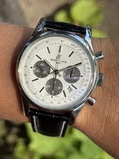 Breitling — Breitling Transocean AB015 Chronograph Automatic Panda Dial 43mm Swiss Made — Watch — resale