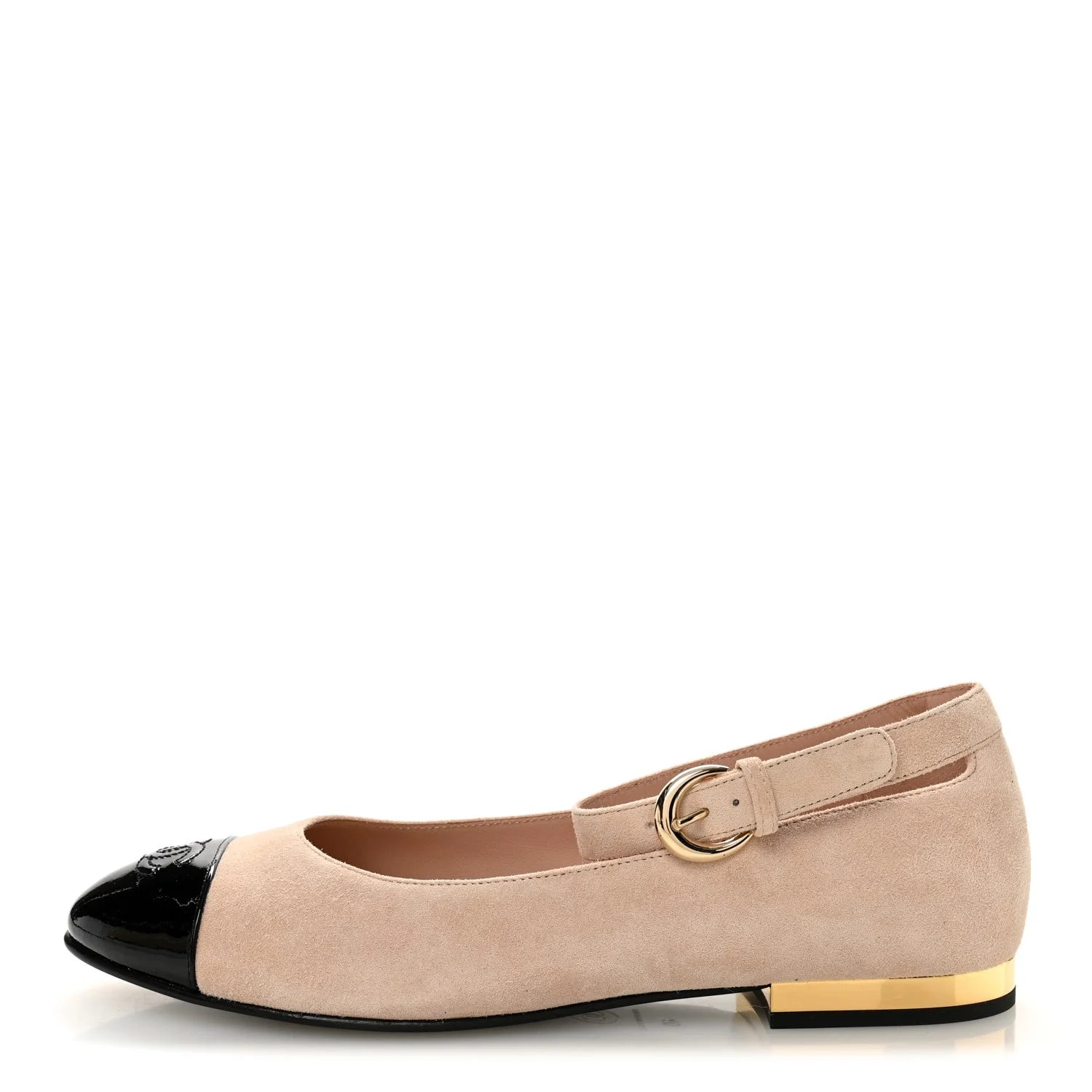 Chanel — Fabric Grosgrain Mary Jane 38 Light — Designer Shoe — resale