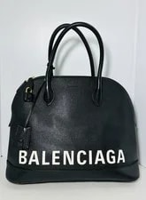 Balenciaga — Balenciaga Logo Ville Medium — Handbag — resale