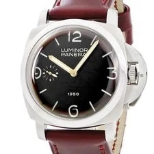 Panerai — Panerai Luminor PAM00127 Stainless Steel Leather 47mm Black Dial 1950 #HDW189 — Watch — resale