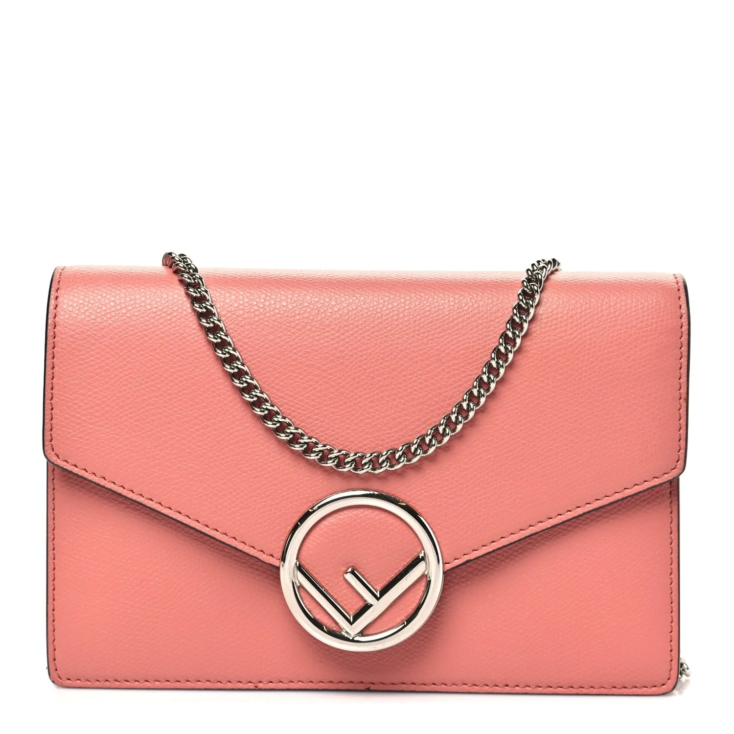 Fendi — Vitello Cruise F Is Fendi Medium Envelope Wallet on Chain Macaron — Handbag — resale