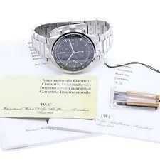 IWC Schaffhausen — IWC Schaffhausen GST IW370708 40mm SS Black Dial Automatic Chronograph #C500 — Watch — resale