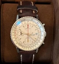 Breitling — Breitling Navitimer Chronograph 41 Automatic Brown Leather Box Papers — Watch — resale