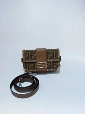 Fendi — Fendi Trunk Baguette Trim Crossbody Auth — Handbag — resale