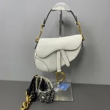 Dior — Auth Dior 2019 Saddle Hardware Top Handle — Handbag — resale