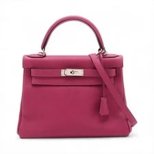 Hermès — Hermès Kelly 28 le Tournay Magnolia Metal Fittings C: 2018 — Handbag — resale