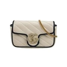 Gucci — Auth Gucci GG Marmont Super Mini Crossbody Trim — Handbag — resale