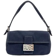 Fendi — Fendi Baguette Embroidery Cotton — Handbag — resale