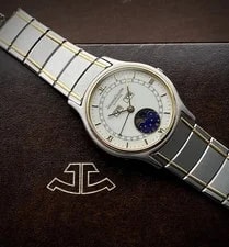 Jaeger-LeCoultre — 1980s Jaeger-LeCoultre Triple Calendar Moonphase Steel & Gold 145.119.5 Cal 888 — Watch — resale