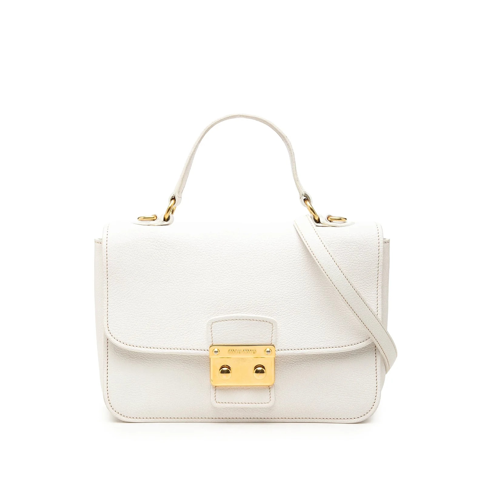 Madras Push Lock Top Handle Satchel