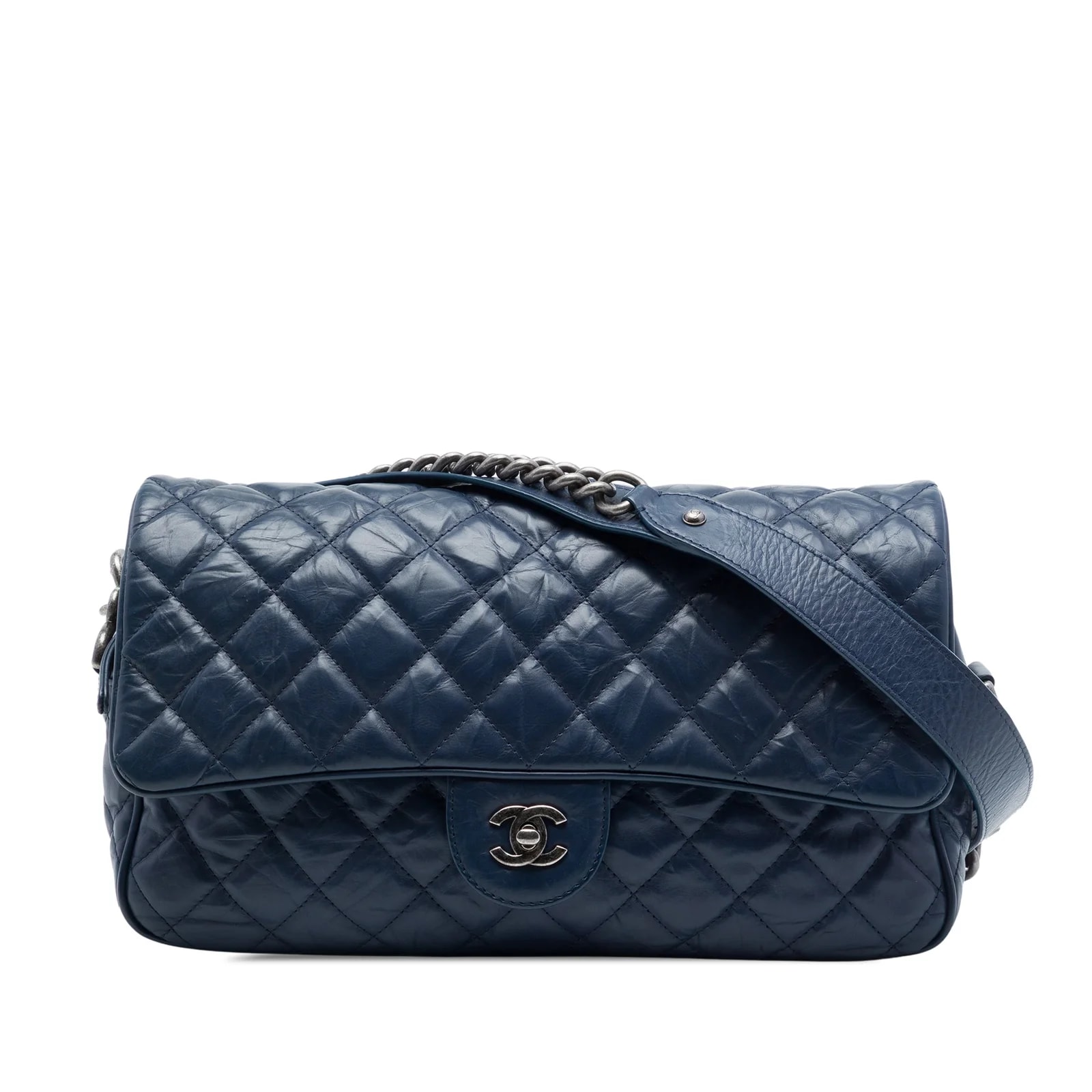 Chanel — Medium Crumpled Airlines Casual Rock Flap — Handbag — resale