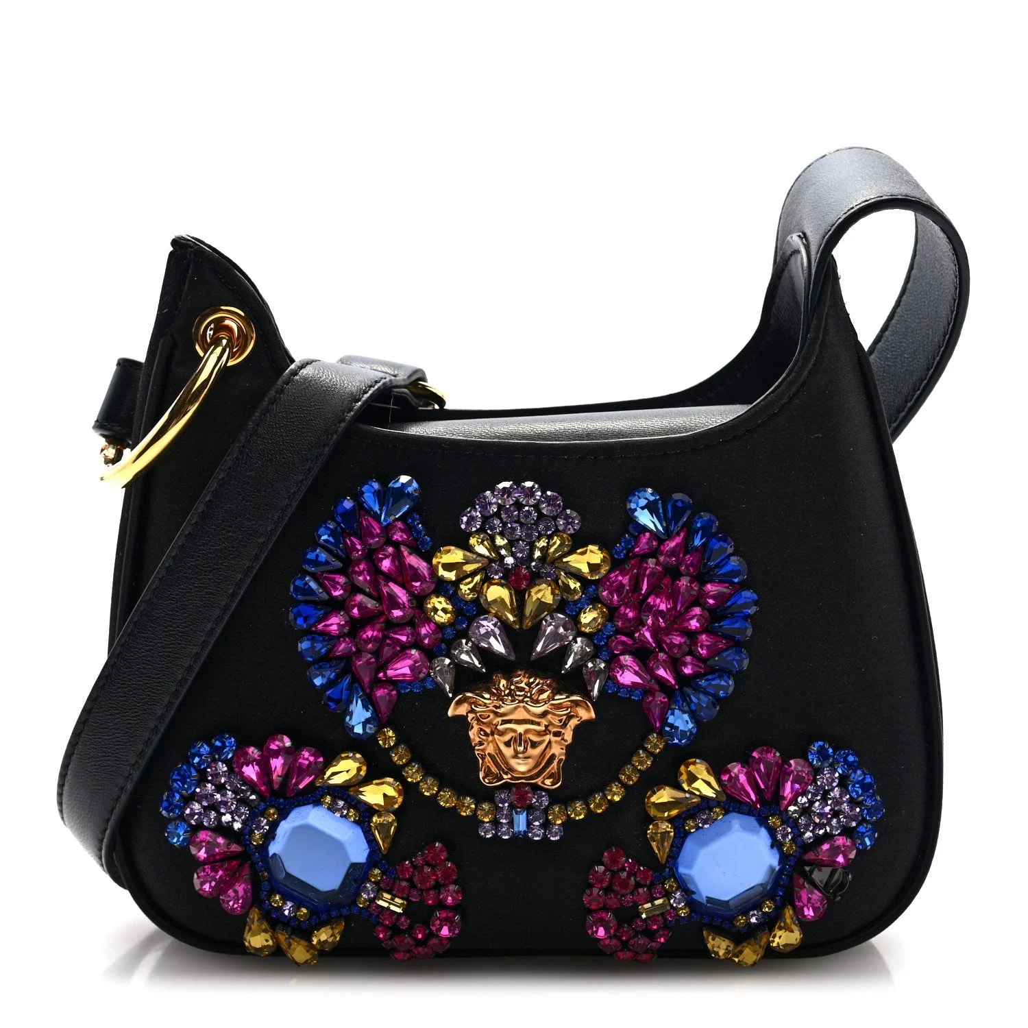 Versace — Embellished la Medusa Mini Hobo — Handbag — resale