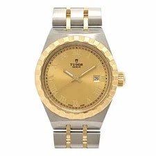 Tudor — Tudor Royal 28303 Yellow Gold Stainless Steel 28mm Gold Dial Automatic #TSW400 — Watch — resale