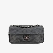 Chanel — Chanel Lmabskin Perforated Flap — Handbag — resale