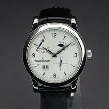 Jaeger-LeCoultre — Jaeger-LeCoultre Master Eight Days Q1608420 42MM Steel Silver Dial Warranty — Watch — resale