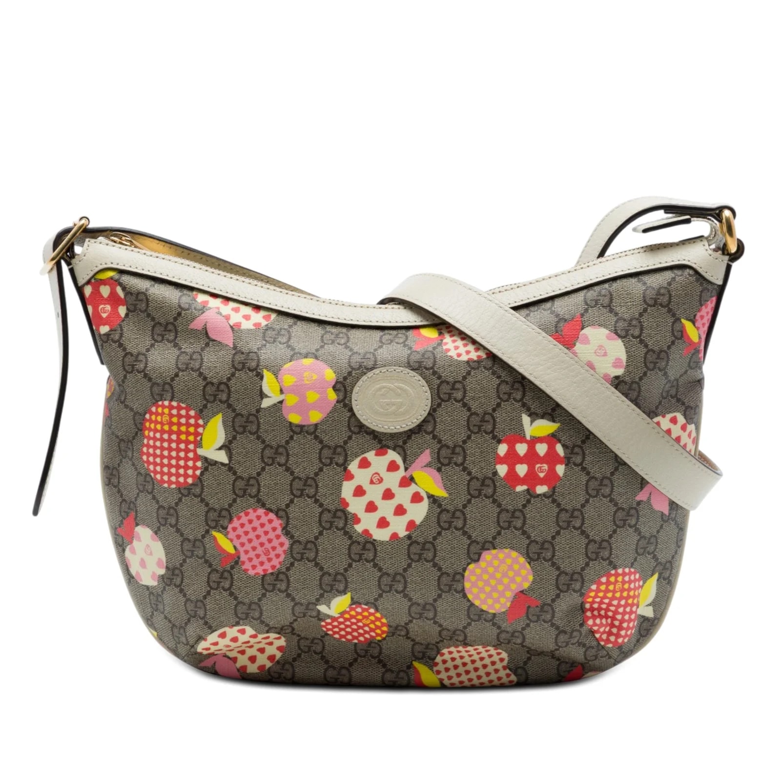 Gucci — Small les Pommes Ophidia Half Moon Crossbody — Handbag — resale