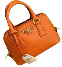 Prada — Authentic Prada Mini Dome Triangle Logo — Handbag — resale