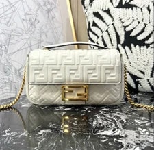 Fendi — Fendi Baguette New Medium Embossed Crossbody Duty Paid — Handbag — resale