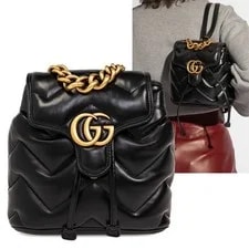 Gucci — Gucci 777253 GG Marmont Logo Backpack $3,500 — Handbag — resale