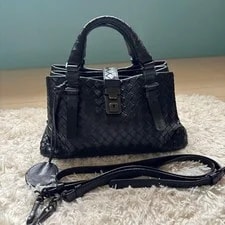 Woven — Bottega Woven Two-Way — Handbag — resale