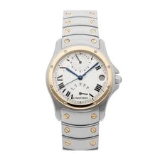 Cartier — Cartier Santos Ronde Aviator 150 Years Edition Steel Gold W20038R3 — Watch — resale