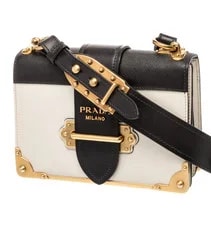 Prada — Prada Cahier in & Talco — Handbag — resale