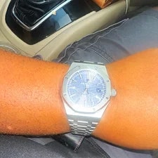 Audemars Piguet — Audemars Piguet Royal Oak 41mm Blue Tapisserie Dial Auto Date Steel — Watch — resale