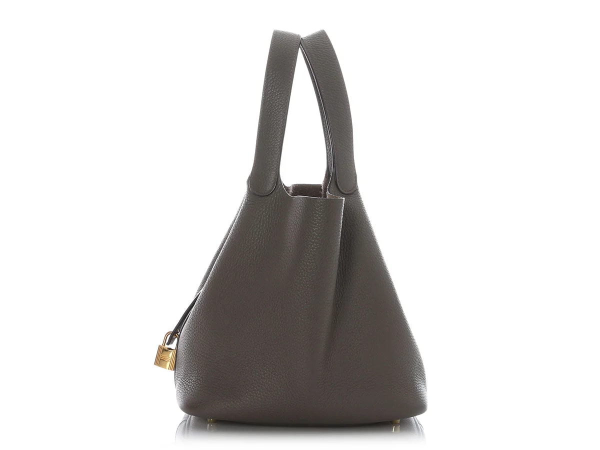 Hermès — Hermès Asphalte Cleménce Picotin Lock 22 — Handbag — resale