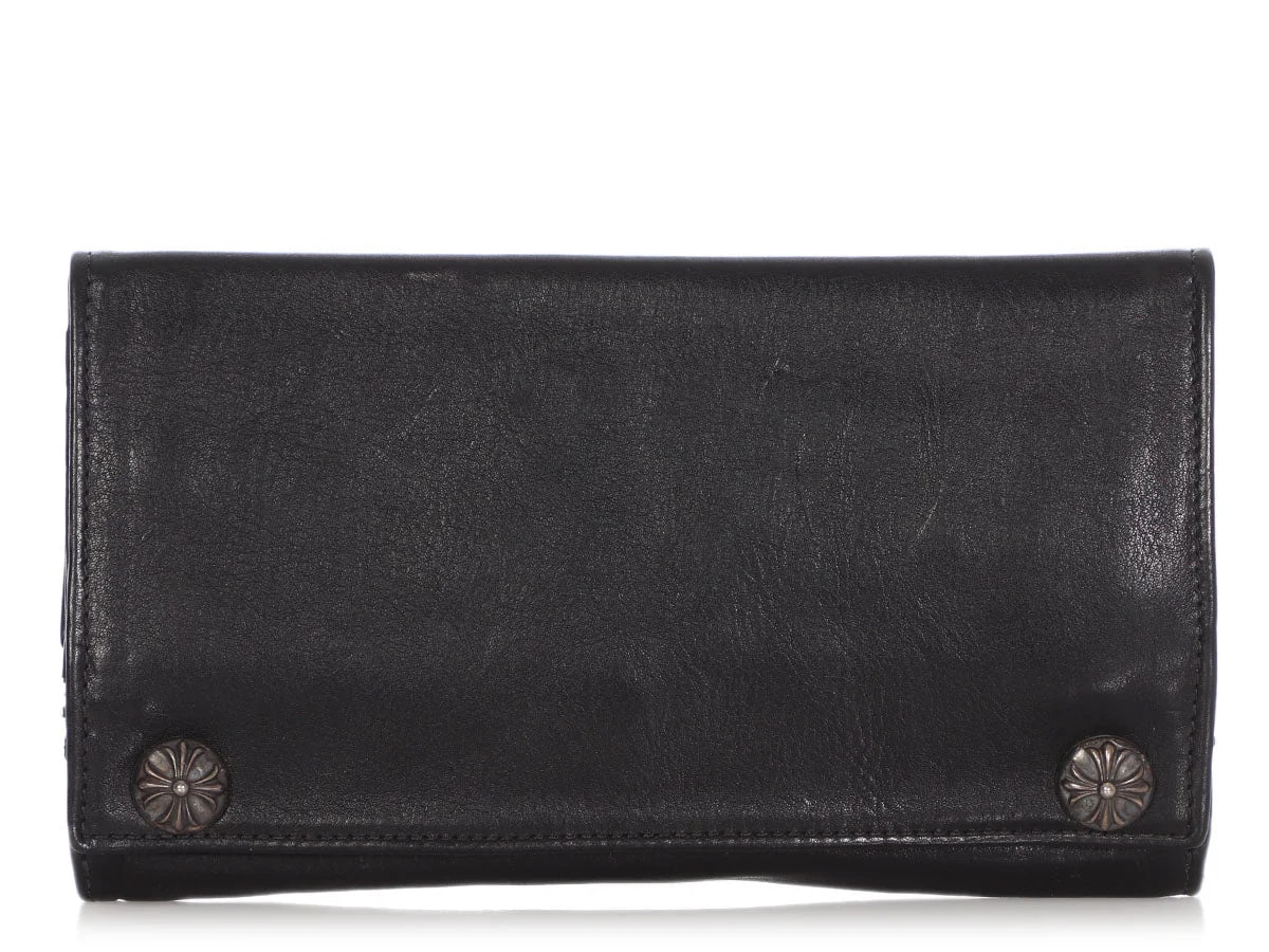 Chrome Hearts — Hearts Long Cross Button Wallet — Handbag — resale