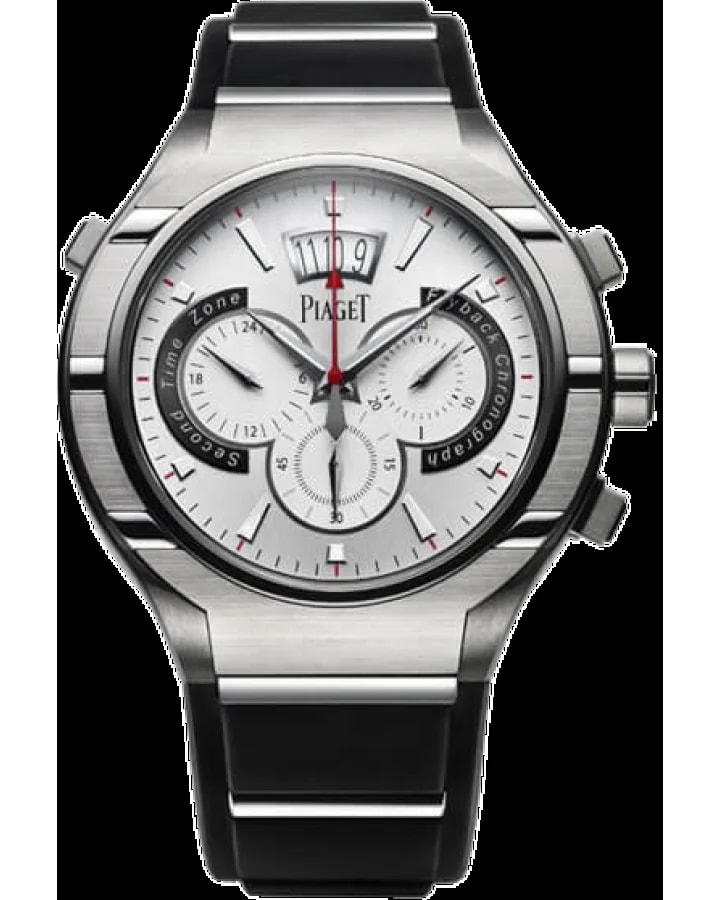 Worldofluxuryus — Piaget Polo FortyFive Chronograph Stainless Steel — Watch — resale
