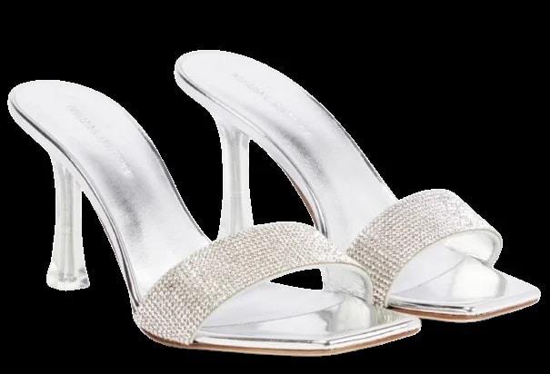 Magda Butrym — Magda Butrym Embellished Heeled Mules — Designer Shoe — resale