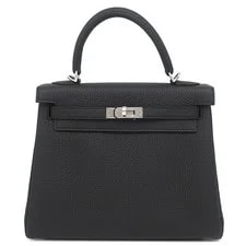 Hermès — Hermes 2WAY Kelly 25 Inner Stitch SilverMetal , U — Handbag — resale