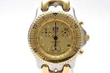 TAG Heuer — TAG Heuer S/el Professional CG1121-0 Chronograph Gold Dial Qz Japan — Watch — resale