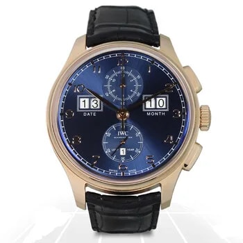 IWC — Portugieser 18kt Rose Gold Blue Dial Automatic IW397204 — Watch — resale