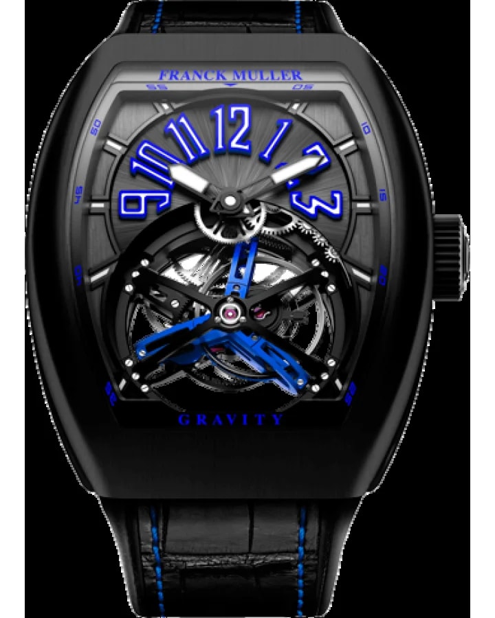 Worldofluxuryus — Franck Muller Gravity Blue Titanium . — Watch — resale