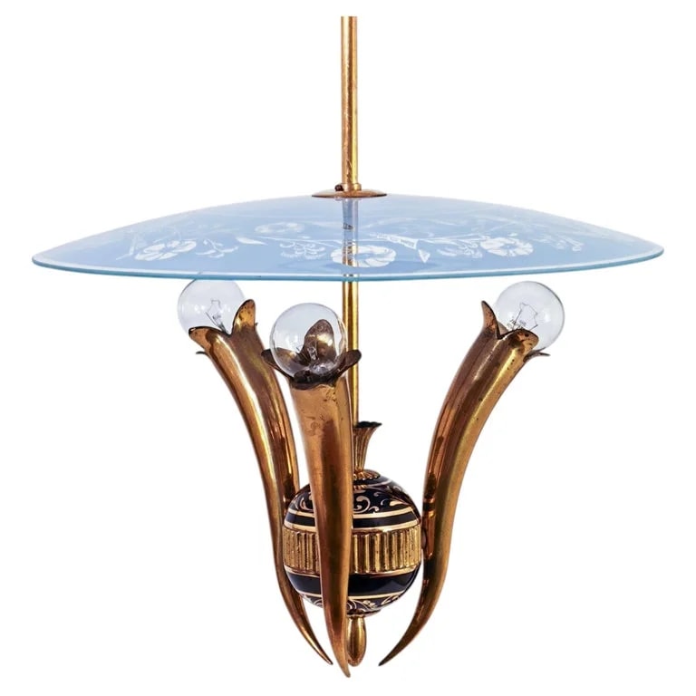 Fontana Arte, Pietro Chiesa — Pietro Chiesa for Fontana Arte. Art Deco , Italy, 1940s — lighting — resale