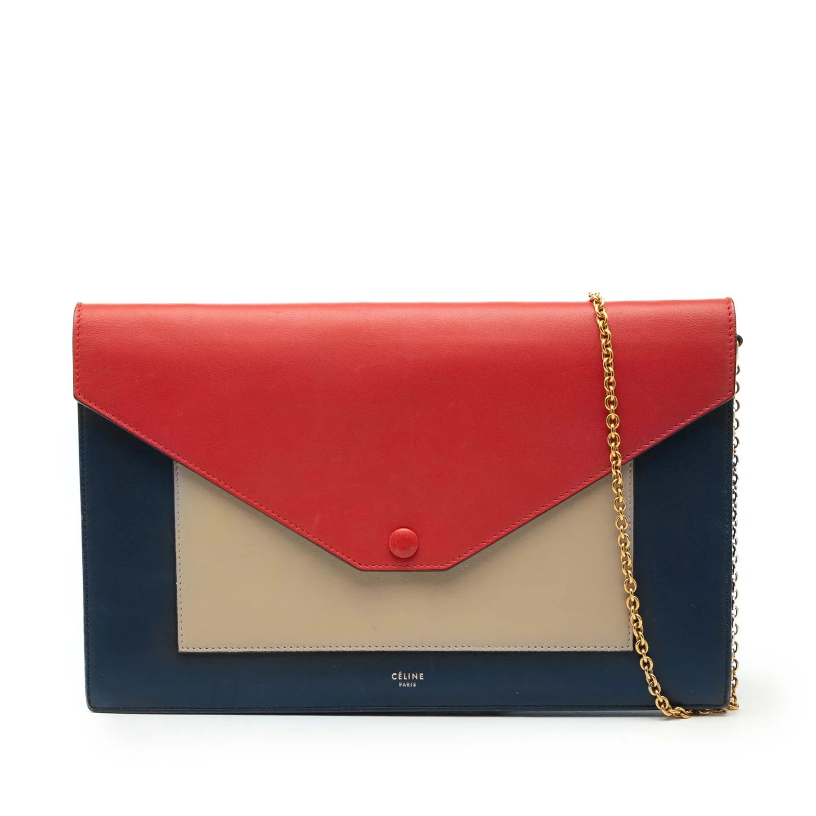 Celine — Large Pocket Envelope Flap on Chain — Handbag — resale