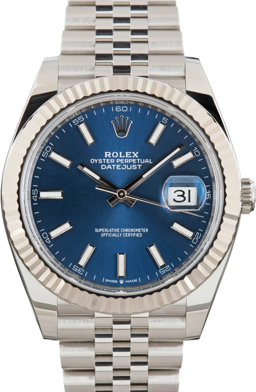 Rolex — Factory Stickered Blue Dial Rolex Datejust 41 Ref 126334 — Watch — resale
