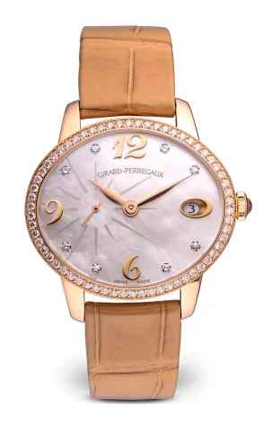 Worldofluxuryus — Girard Perregaux Cat`s Eye 18K Rose Gold & Diamonds Lady's — Watch — resale