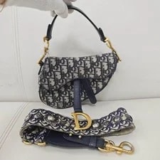 Dior — Christian Dior Saddle Mini Crossbody Auth With Strap — Handbag — resale