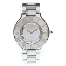 Cartier — Cartier Mast 21 Silver Dial SS QZ Stainless Quartz W10109T2 15bc92404 — Watch — resale